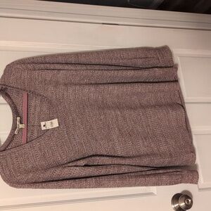 Express One Eleven Women's‎ Purple and White Sweater Size Large